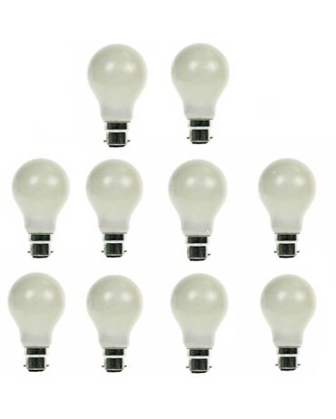 GLS Light Bulb 240V 100W B22D Pearl 10 Pack