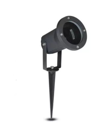 LED GU10 BLACK GARDEN SPIKE STEEL FITTING