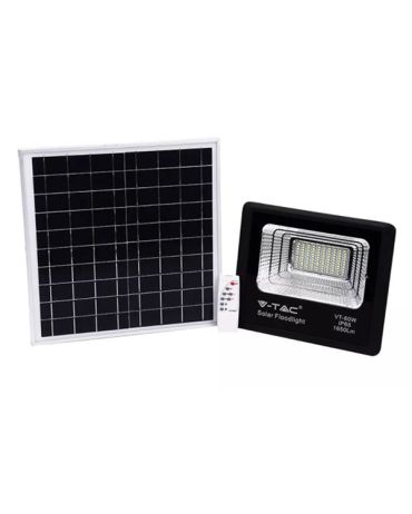 LED 20W Solar floodlight 6000K IP65 VTAC