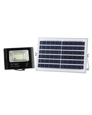 LED 12W Solar floodlight 4000K IP65 VTAC