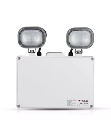 LED EMERGENCY TWIN EXIT LIGHT 6W VTAC