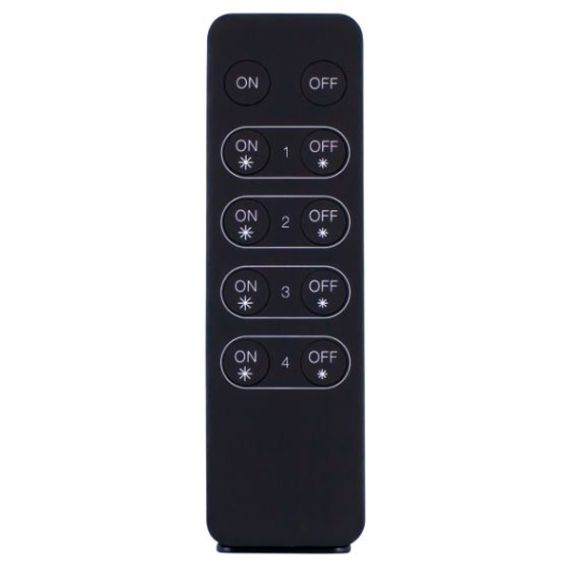 RF handheld remote,1 colour, batt- black- 014