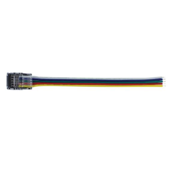 Connector-150mm wire for 12mm strip -RGB 5 PK