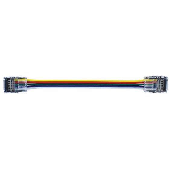 2 way connector-150mm wire for 12mm -RGB 5 PK
