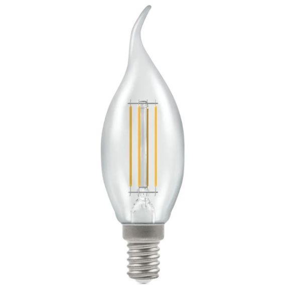 CROMPTON LED Bent Tip Candle 5w E14 Clear