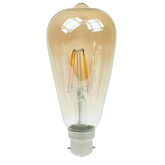 LED Squirrel Cage 4w B22d Gold Tint