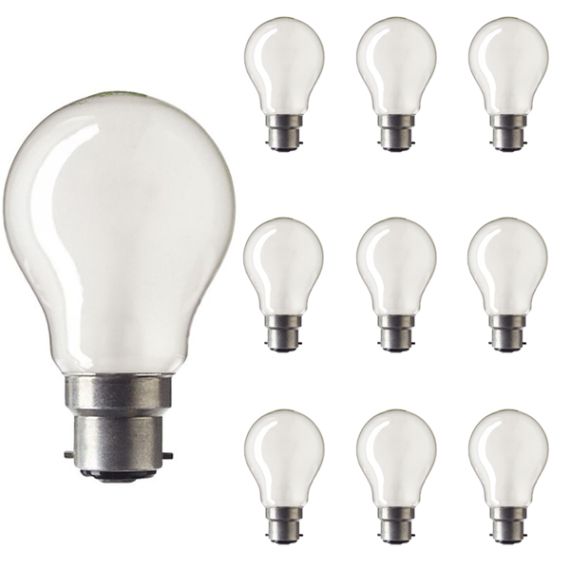 GLS Light Bulb 240V 25W B22D Pearl 10 pack