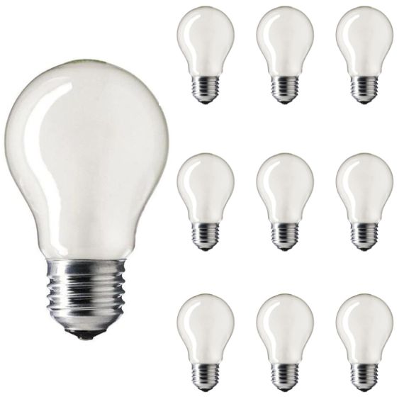 GLS Light Bulb 240V 25W E27 Pearl 10 pack