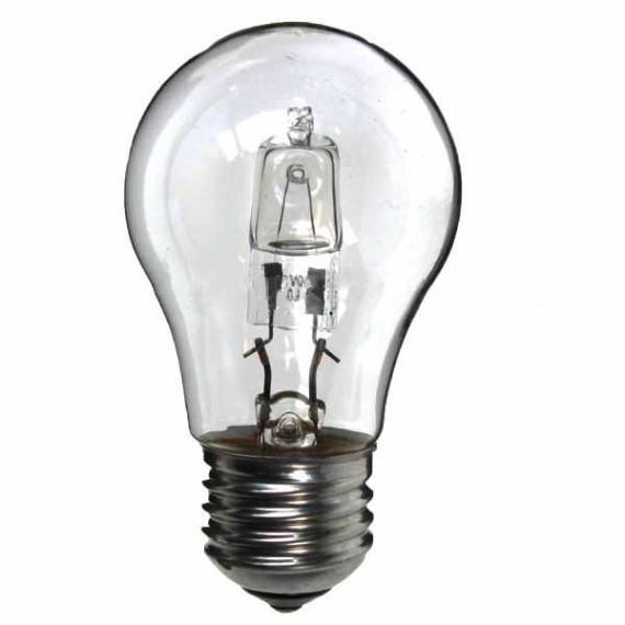 Low Energy Halogen Lightbulb GLS 240V 53W ES
