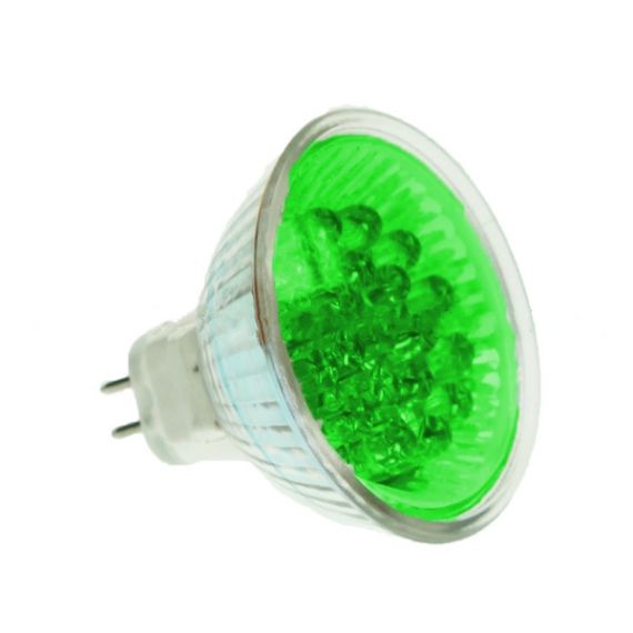 LED MR16 BULB GX5.3 GREEN 20 LED