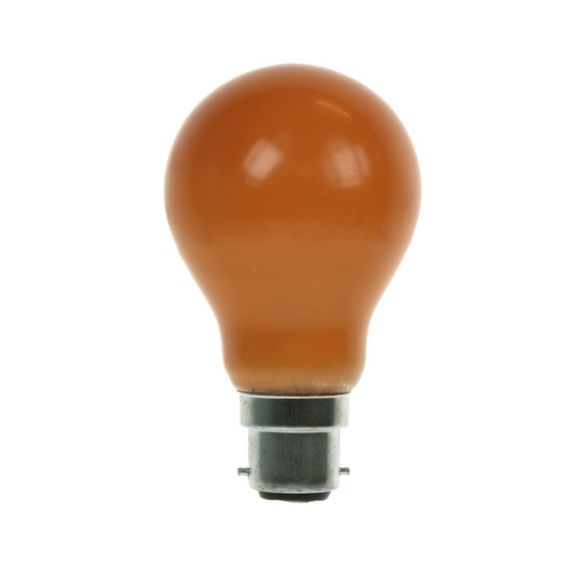 GLS Light Bulb 240V 25W B22D Amber