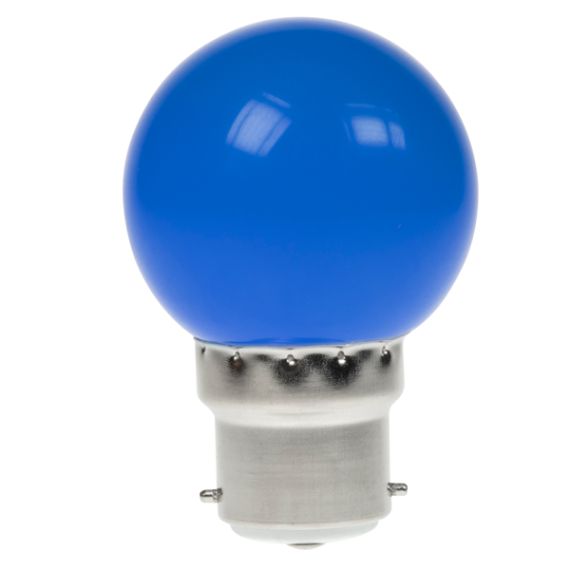 LED GOLF BALL 240V 1.5W BC B22D BLUE