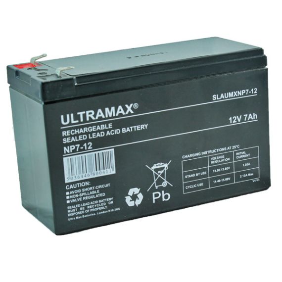 7Ah 12V UltraMax Lead Acid Battery NP7-12