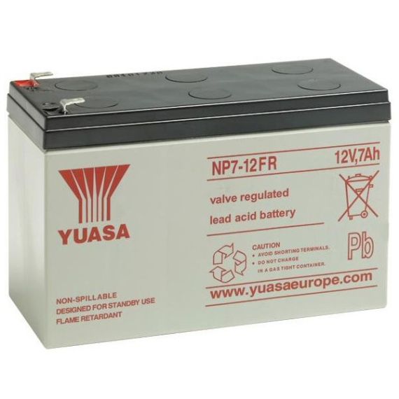 Yuasa NP7-12 Battery 12V 7Ah Flame Retardent
